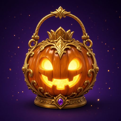 Golden Jack-o'-Lantern